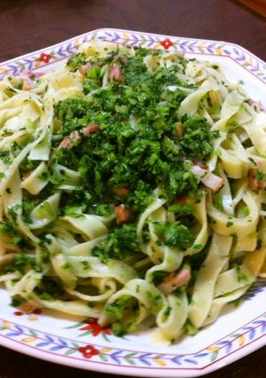 新鮮イタリアンパセリの生フィットチーネ-レシピのメイン写真