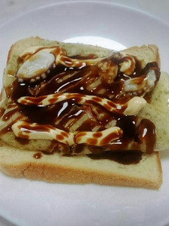 ラーマバターでたこ焼きトースト♪-レシピのメイン写真