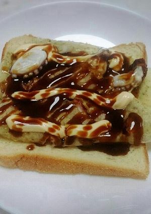 ラーマバターでたこ焼きトースト♪-レシピのメイン写真
