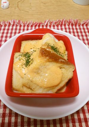 フレンチトースト明太マヨ風-レシピのメイン写真