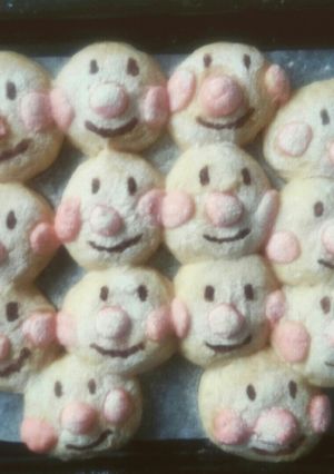 HB★白パンでアンパンマンのちぎりパン-レシピのメイン写真