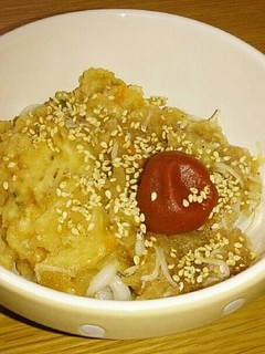 つわり中でも◎ぶっかけ風梅おろしうどん♪-レシピのメイン写真