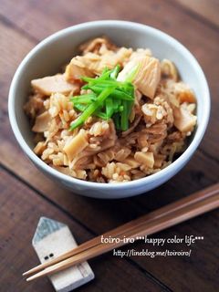 水煮で一年中楽しむ!たけのこご飯-レシピのメイン写真