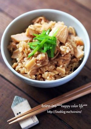 水煮で一年中楽しむ！たけのこご飯-レシピのメイン写真