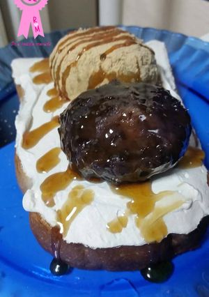 お彼岸だ!黒蜜ホイップおはぎトースト!-レシピのメイン写真