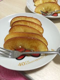 ココナッツオイルで焼きリンゴ-レシピのメイン写真