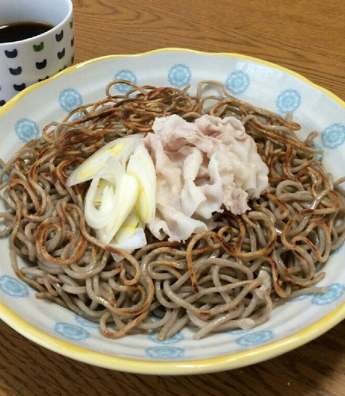 簡単♪パリパリッ！ごま油蕎麦-レシピのメイン写真