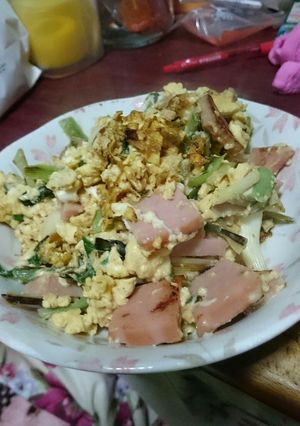 ワケギとハムの入り卵-レシピのメイン写真