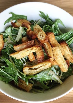 糖質オフ★水菜の味噌マヨサラダ-レシピのメイン写真