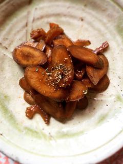 滝野川ゴボウとセロリのバルサミコ炒め-レシピのメイン写真
