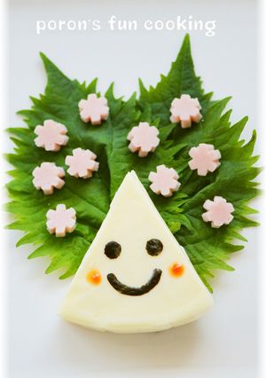 つくロッピー♪ほっぺも染まるお花満開の木-レシピのメイン写真