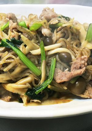 小松菜入りごぼうのすき煮風-レシピのメイン写真