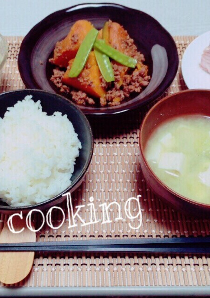 かぼちゃのそぼろ煮-レシピのメイン写真