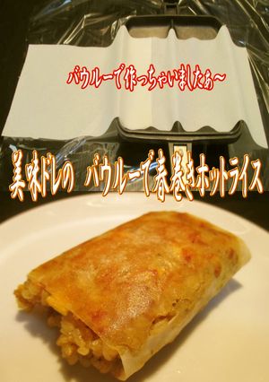美味ドレのバウルーで春巻きホットライス！-レシピのメイン写真