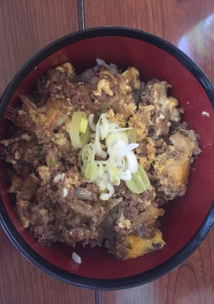 ひき肉と玉ねぎの簡単ゴハン-レシピのメイン写真