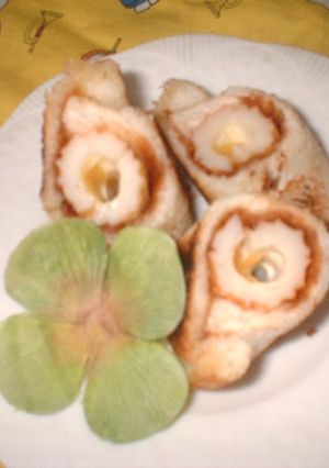 サンドイッチ食パンで!!ちくチーロール♪-レシピのメイン写真