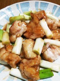 鶏もも肉と葱のオイスターソース炒め-レシピのメイン写真