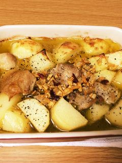 鶏肉とじゃがいものアヒージョ♡-レシピのメイン写真