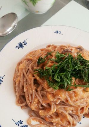 そばで♡たらこパスタ風!-レシピのメイン写真
