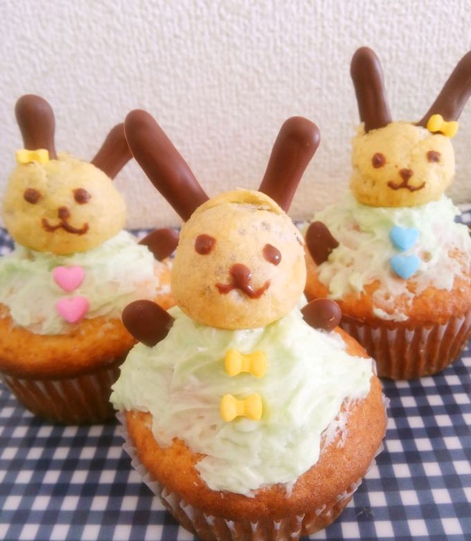 うさぎのカップケーキ by びいまま 【クックパッド】 簡単おいしい