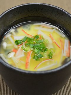 たまご1個で茶碗蒸し★きのこあんかけ-レシピのメイン写真