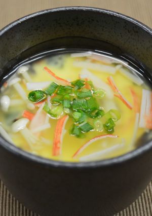 たまご1個で茶碗蒸し★きのこあんかけ-レシピのメイン写真