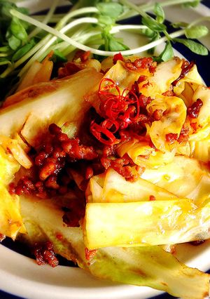 甜麺醤で☆簡単キャベツの肉味噌炒め-レシピのメイン写真