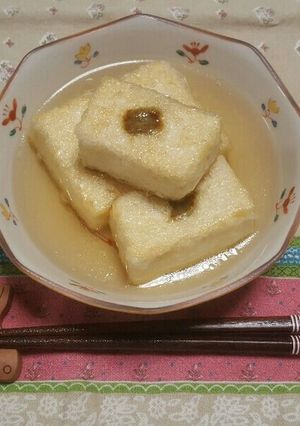 ゆず胡椒入り揚げだし豆腐-レシピのメイン写真