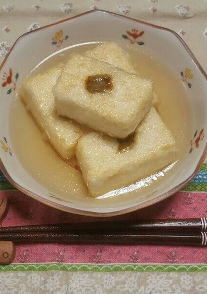 ゆず胡椒入り揚げだし豆腐-レシピのメイン写真