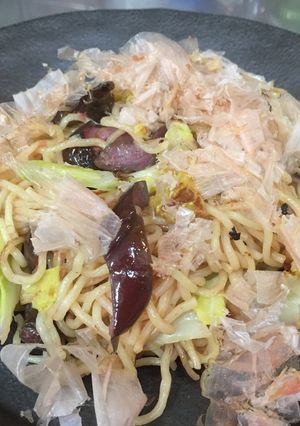 山海ぶしde梅焼きそば-レシピのメイン写真
