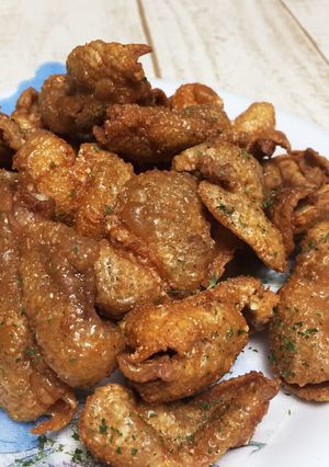 簡単☆とまらない鶏皮せんべい＋鶏油-レシピのメイン写真