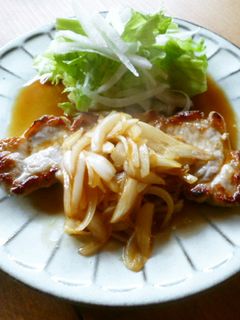 和風トンテキ☆新玉たっぷりソース♪-レシピのメイン写真