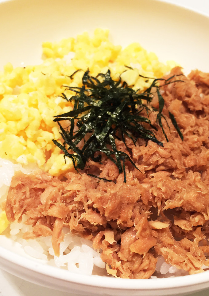 簡単♡甘しょっぱいツナと卵の和風そぼろ丼-レシピのメイン写真