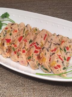 レンジで鶏ひき肉の和風ミートローフ-レシピのメイン写真