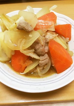 短時間で簡単に 豚肉で肉じゃが-レシピのメイン写真