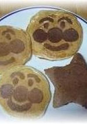 ヨーグルトで☆アンパンマンホットケーキ-レシピのメイン写真
