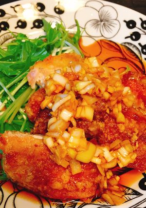 パリパリ鶏の葱タレ-レシピのメイン写真