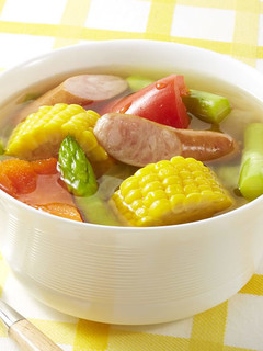 夏がいっぱいスープ野菜-レシピのメイン写真