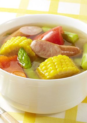 夏がいっぱいスープ野菜-レシピのメイン写真