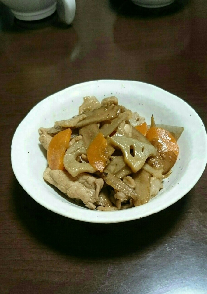 豚肉と根菜のオイスター炒め♪-レシピのメイン写真