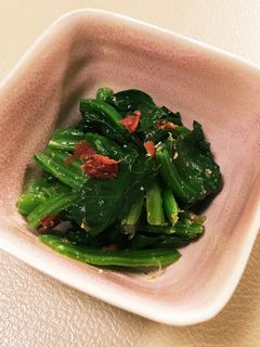 ほうれん草のおひたし❃梅かつお風味❃-レシピのメイン写真