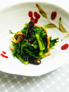 春菊としめじの海苔あえ-レシピのメイン写真