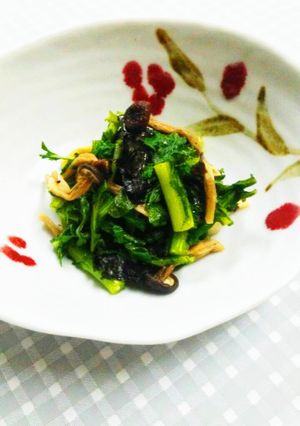 春菊としめじの海苔あえ-レシピのメイン写真