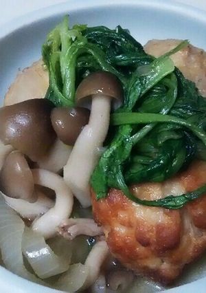 鶏だんご、しめじと春菊のさっぱり煮★-レシピのメイン写真