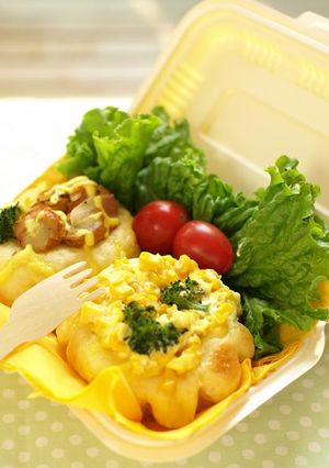 HBで♪朝から焼きたておかずパン-レシピのメイン写真