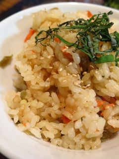 高菜と鮭の炊き込みご飯-レシピのメイン写真