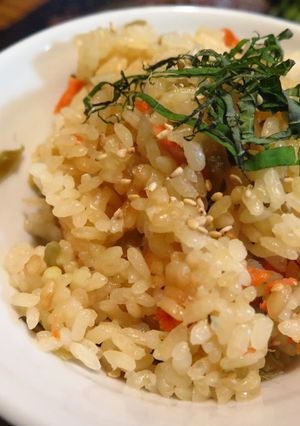 高菜と鮭の炊き込みご飯-レシピのメイン写真