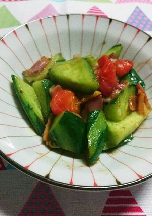 きゅうりとトマトの中華炒め-レシピのメイン写真
