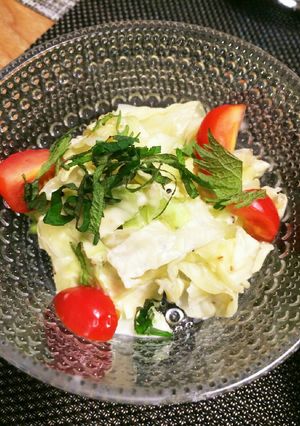 5分で副菜♥大葉とキャベツのマヨサラダ♥-レシピのメイン写真