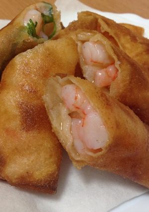 簡単!エビチリ春巻き-レシピのメイン写真